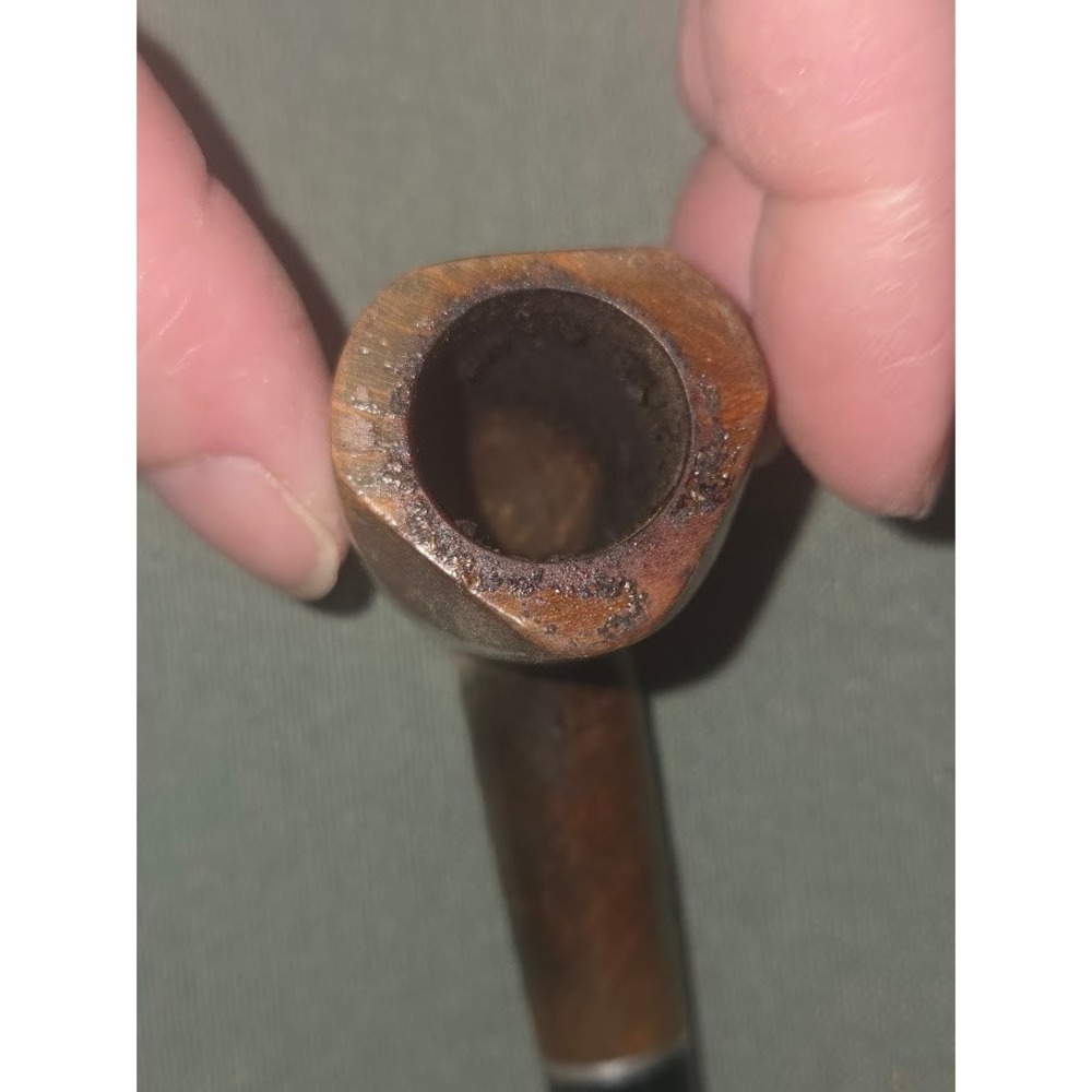 Vintage Stetson Briar Smoking Pipe Made in Italy Brown Wood Estate Pipe - Picture 3 of 4